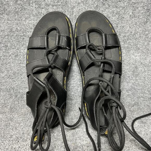 Dr. Martens Nartilla Sandals Womens Size 7 Black Platform Gladiator Lace Up - Picture 5 of 9